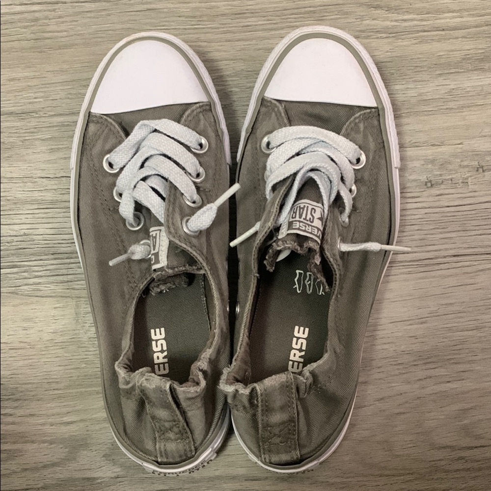 Converse All Star Women's Lace-Up Sneakers, Size 5, Olive Green